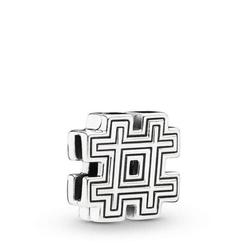 Pandora Australia Reflexions™ Hashtag Symbol Clip Charm - Sterling Silver | FIEGOH324